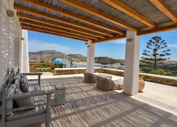 Mykonos 4 Bedroom Cycladic With Free Parking ヴィラ アノ・メラ